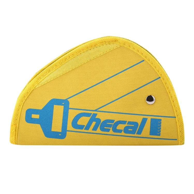 Car Safety Cover Strap Adjuster Pad Harness Seat Belt Adjuster(Yellow) by buy2fix