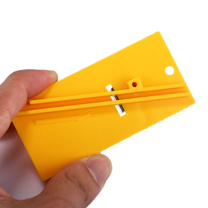 Car Vehicle Fiber Vinyl Film Sticker Wrap Safety Cutter Cutting Styling Wrap Tool(Yellow) by buy2fix
