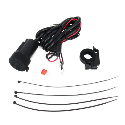 5V Waterproof Motorcycle SAE to USB Cable Adapter Dual Port Power Socket Adapter, for Smart Phones, Tablets, GPS - Battery Charger by buy2fix | Online Shopping UK | buy2fix