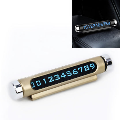 Hidden Rotatable Magnetic Phone Number Card Plate Temporary Parking Car Sticker by buy2fix
