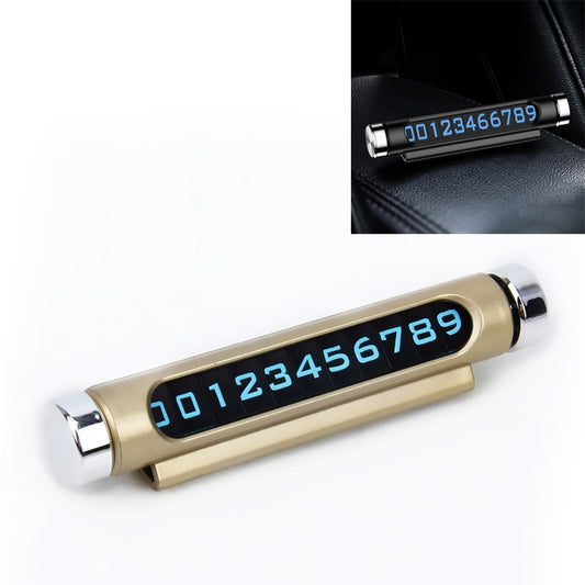 Hidden Rotatable Magnetic Phone Number Card Plate Temporary Parking Car Sticker by buy2fix