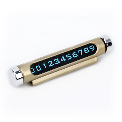 Hidden Rotatable Magnetic Phone Number Card Plate Temporary Parking Car Sticker by buy2fix