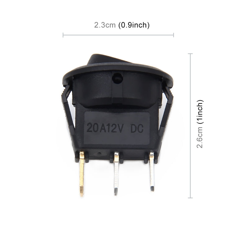 20 Amp 12 Volt Triple Plugs LED ON OFF Rocker Power Switch (Blue Light) - Car Switches by buy2fix | Online Shopping UK | buy2fix