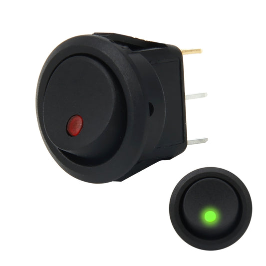 20 Amp 12 Volt Triple Plugs LED ON OFF Rocker Power Switch (Green Light) - Car Switches by buy2fix | Online Shopping UK | buy2fix