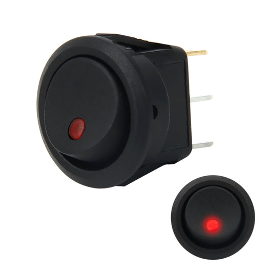 20 Amp 12 Volt Triple Plugs LED ON OFF Rocker Power Switch (Red Light) - Car Switches by buy2fix | Online Shopping UK | buy2fix