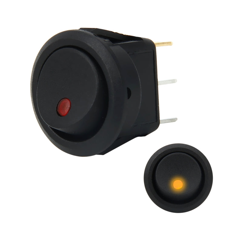 20 Amp 12 Volt Triple Plugs LED ON OFF Rocker Power Switch (Yellow Light) - Car Switches by buy2fix | Online Shopping UK | buy2fix