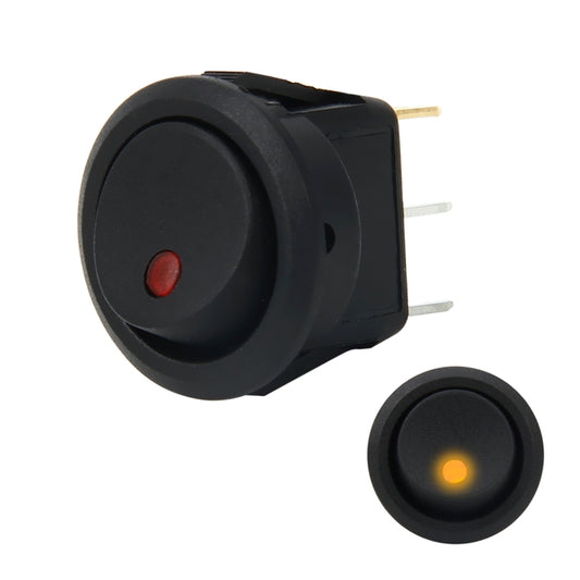 20 Amp 12 Volt Triple Plugs LED ON OFF Rocker Power Switch (Yellow Light) - Car Switches by buy2fix | Online Shopping UK | buy2fix