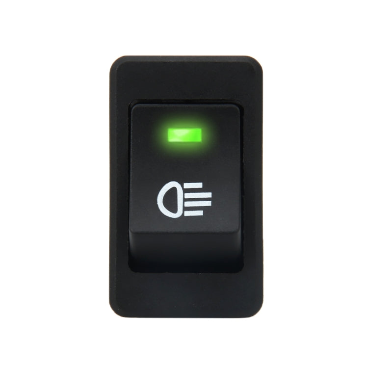 30 Amp 12 Volt Four Plugs LED ON OFF Car Fog Light Switch (Green Light) by buy2fix