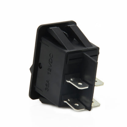 30 Amp 12 Volt Four Plugs LED ON OFF Car Fog Light Switch (Yellow Light) by buy2fix