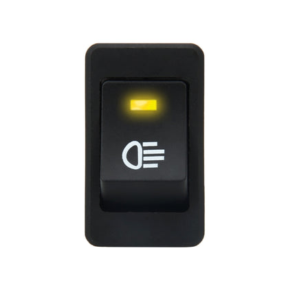 30 Amp 12 Volt Four Plugs LED ON OFF Car Fog Light Switch (Yellow Light) by buy2fix