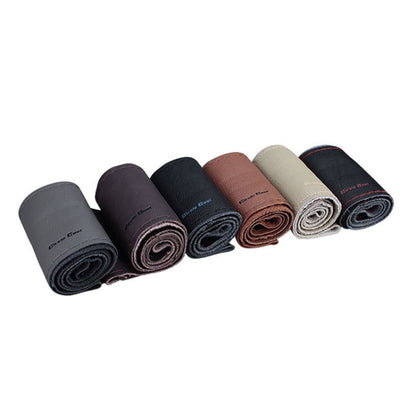 Car Universal Genuine Leather Hand-stitched Steering Wheel Cover The First Layer of Cowhide Laser Hole Hand Sewing Sets by buy2fix