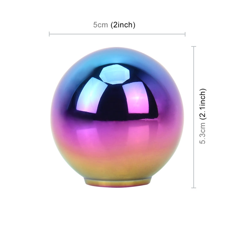 Universal Vehicle Car Gradient Blue Screwed Shifter Cover Manual Automatic Aluminum Gear Shift Knob by buy2fix