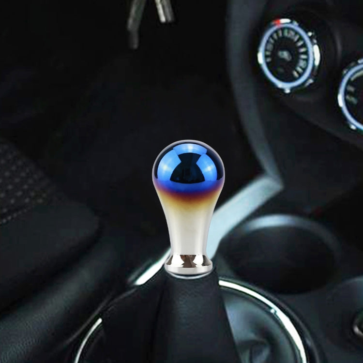 Universal Vehicle Car Blue Screwed Aluminum Alloy Gear Shifter Lever Manual Automatic Shift Knob Adapter by buy2fix