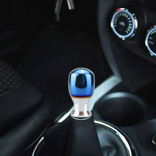 Universal Vehicle Car Blue Aluminum Alloy Gear Shifter Lever Manual Automatic Shift Knob Adapter, Size: 4.4x7.8cm by buy2fix