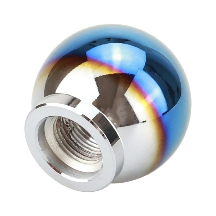 Universal Car Blue Ball Shape Aluminum Alloy Gear Shifter Lever Manual Automatic Shift Knob Adapter by buy2fix