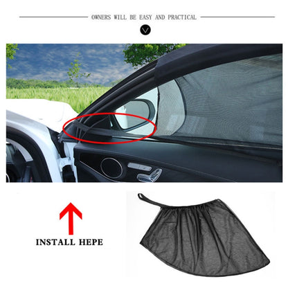 2 PCS Car Front Window Net Yarn Sunscreen Insulation Window Sunshade Cover, Size: 75*50cm by buy2fix