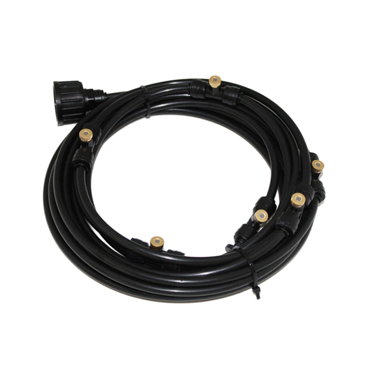 Outdoor Lawn Garden PE Hose Mist Watering Line Misting Cooling System with 26 x Mist Nozzles, Length: 18m(Black) - Watering & Irrigation by buy2fix | Online Shopping UK | buy2fix
