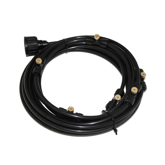 Outdoor Lawn Garden PE Hose Mist Watering Line Misting Cooling System with 26 x Mist Nozzles, Length: 18m(Black) - Watering & Irrigation by buy2fix | Online Shopping UK | buy2fix