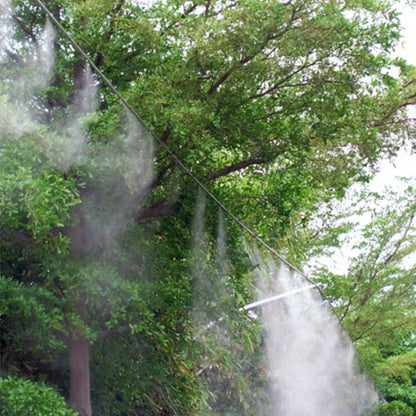 Outdoor Lawn Garden PE Hose Mist Watering Line Misting Cooling System with 26 x Mist Nozzles, Length: 18m(Black) - Watering & Irrigation by buy2fix | Online Shopping UK | buy2fix
