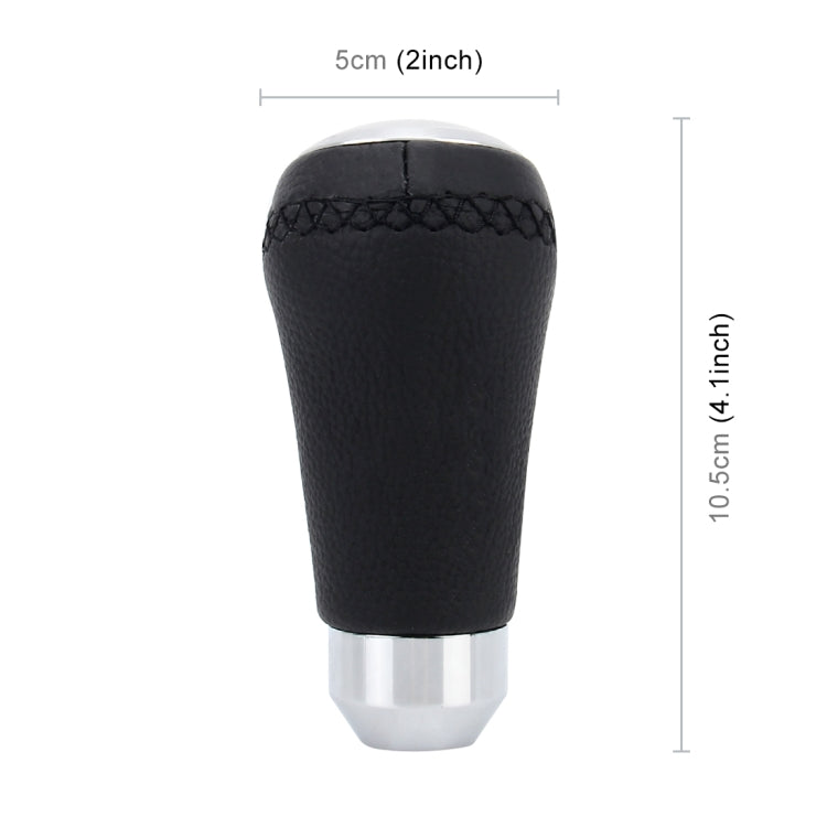 Universal Car Modified Shifter Black Leather Lever Manual 5-Speed Gear Shift Knob by buy2fix