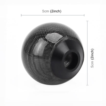 Universal Vehicle Car Shifter Cover Manual Automatic Carbon Fiber Ball Gear Shift Knob (Black) - Shift Knob by buy2fix | Online Shopping UK | buy2fix
