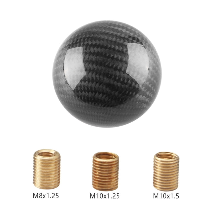 Universal Vehicle Car Shifter Cover Manual Automatic Carbon Fiber Ball Gear Shift Knob (Black) - Shift Knob by buy2fix | Online Shopping UK | buy2fix