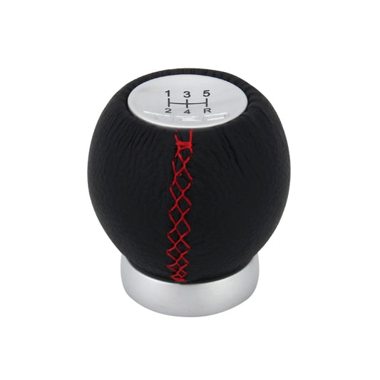 Universal Car Modified Shifter Black Leather Lever Manual 5-Speed Gear Shift Knob Adapter by buy2fix