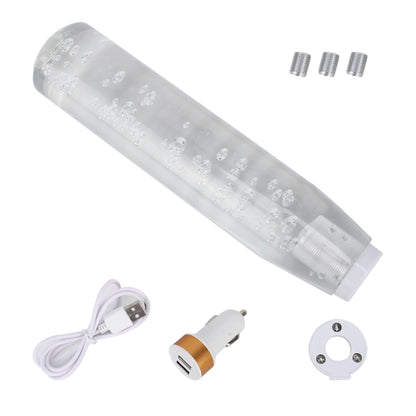 Universal Car Truck Transparent Bubble Colors LED Light Shift Knob Gear Lever Shifter, Length: 20cm by buy2fix