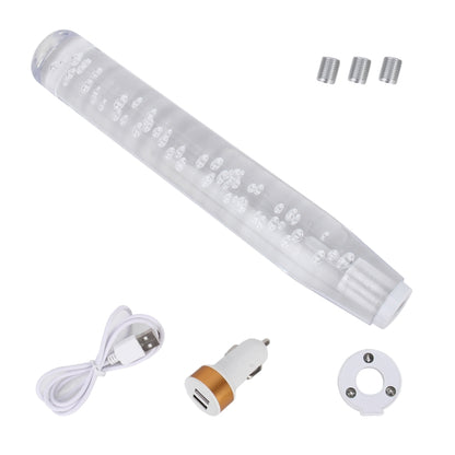Universal Car Truck Transparent Bubble Colors LED Light Shift Knob Gear Lever Shifter, Length: 30cm by buy2fix
