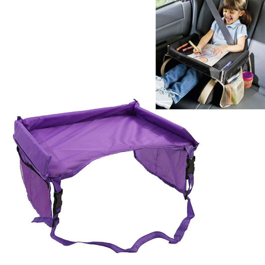 Child Baby Toddler Stroller Organizer Travel Snack Toy Car Seat Activity Tray(Purple) by buy2fix