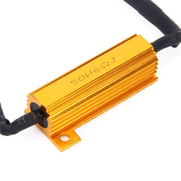 2 PCS H7 50W 6 Ohms Load Resistor Car Canbus Error Canceller Decoder Cable by buy2fix