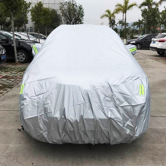 PVC Anti-Dust Sunproof SUV Car Cover with Warning Strips, Fits Cars up to 4.8m(187 inch) in Length by buy2fix