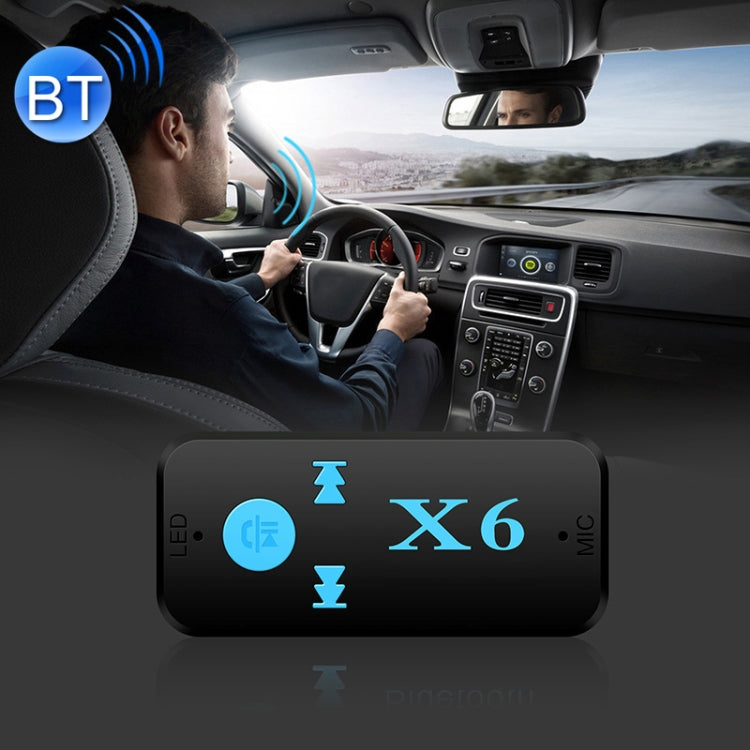 HQX6 Car Bluetooth V4.1 Audio Music Player Receiver Adapter, Support Wireless Hands-free & TF Card & USB Charge - Bluetooth Adapters by buy2fix | Online Shopping UK | buy2fix
