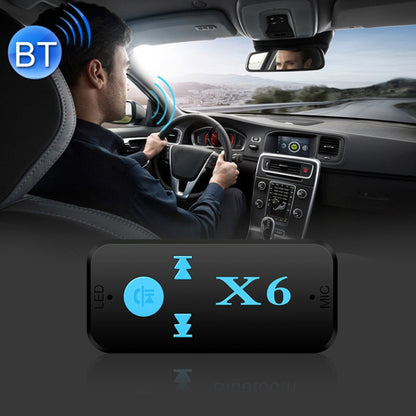 HQX6 Car Bluetooth V4.1 Audio Music Player Receiver Adapter, Support Wireless Hands-free & TF Card & USB Charge - Bluetooth Adapters by buy2fix | Online Shopping UK | buy2fix