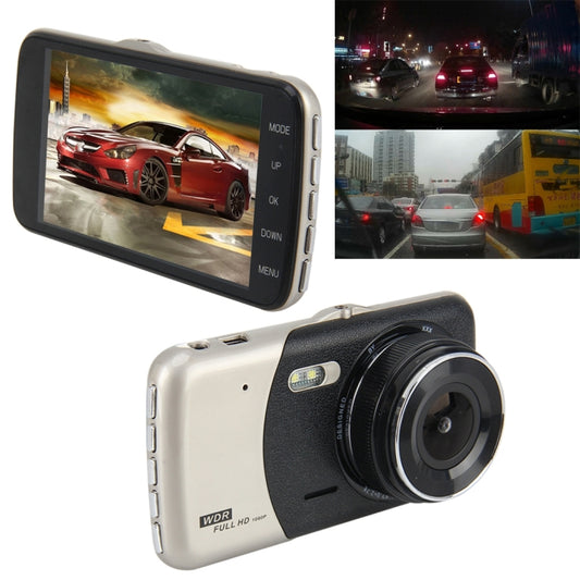 4 inch HD Video Recording HD Display Car Recorder with Separate F2.0 Camera, 12MP 170 Degrees Wide-angle/ Rear View Loop Recording/ G-Sensor Recording/ WDR Full HD/ Front Camera 1080P/ Rear Camera 720P/ Support 32G TF Card - Car DVRs by buy2fix | Online Shopping UK | buy2fix