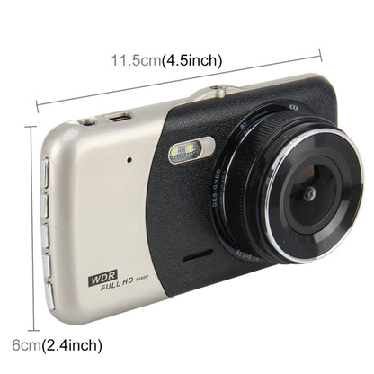 4 inch HD Video Recording HD Display Car Recorder with Separate F2.0 Camera, 12MP 170 Degrees Wide-angle/ Rear View Loop Recording/ G-Sensor Recording/ WDR Full HD/ Front Camera 1080P/ Rear Camera 720P/ Support 32G TF Card - Car DVRs by buy2fix | Online Shopping UK | buy2fix