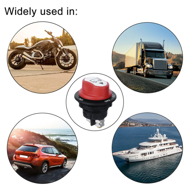 Jtron On/Off Car Battery Switch Car Battery Master Switch MAX DC 32V 200A CONT 300A INT Use for Cars / Off-road Vehicle / Truck - Car Switches by buy2fix | Online Shopping UK | buy2fix