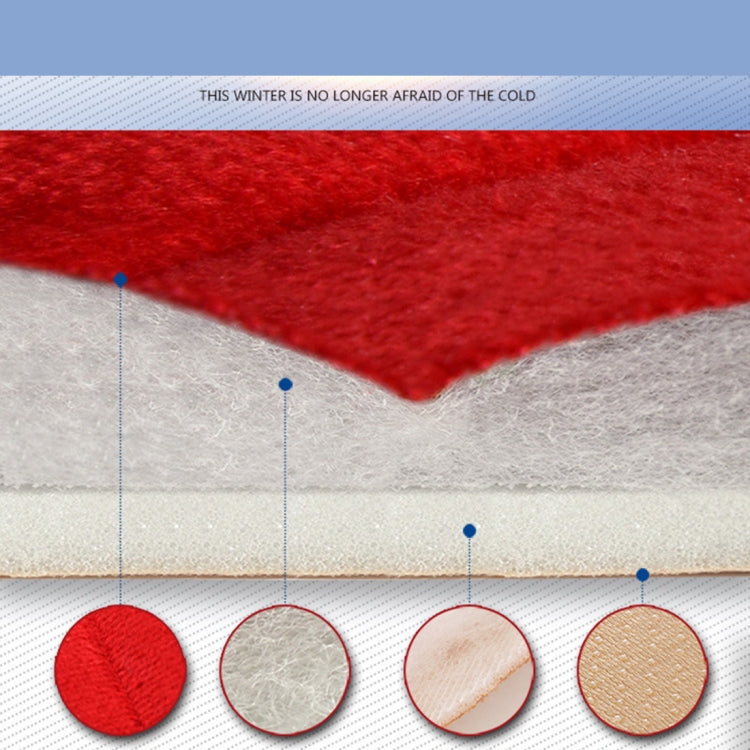 3 PCS / Set Warm Car Seat Cover Cushion Five Seats Universal Two Front Row Seat Covers and One Back Row Seat Cover Car Non-slip Chair Pad Warm Car Mats No Back Plush Cushion(Grey) by buy2fix