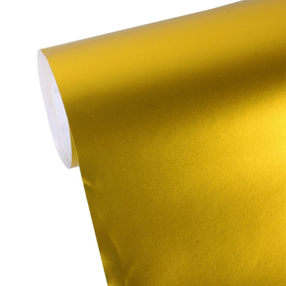 5m * 0.5m Ice Blue Metallic Matte Icy Ice Car Decal Wrap Auto Wrapping Vehicle Sticker Motorcycle Sheet Tint Vinyl Air Bubble Free(Gold) by buy2fix