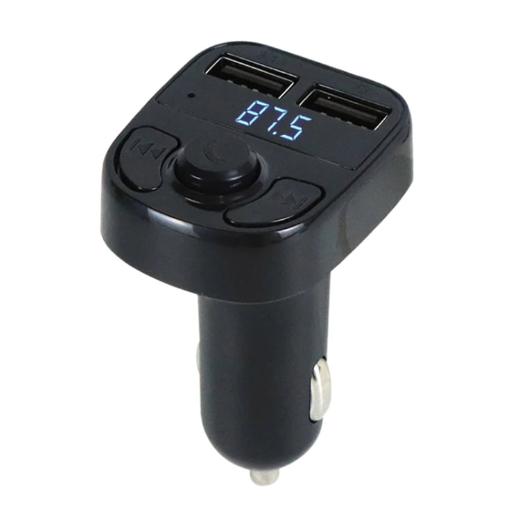 X8 Car MP3 Wireless Stereo Music Player Full Frequent FM Transmitter Wireless Car Charger Adapter with Dual USB Ports Digital Display Support U Disk and TF Card Wireless Headset for Mobile Phone - Bluetooth Car Kits by buy2fix | Online Shopping UK | buy2fix