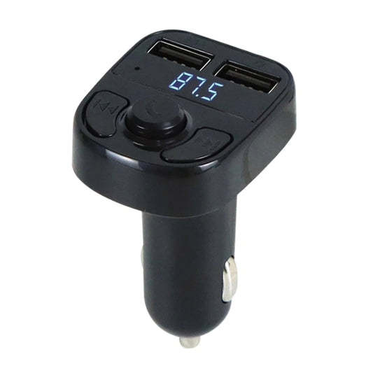 X8 Car MP3 Wireless Stereo Music Player Full Frequent FM Transmitter Wireless Car Charger Adapter with Dual USB Ports Digital Display Support U Disk and TF Card Wireless Headset for Mobile Phone - Bluetooth Car Kits by buy2fix | Online Shopping UK | buy2fix