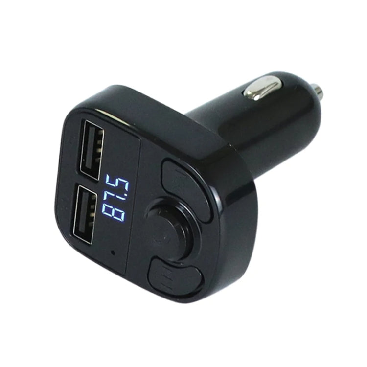 X8 Car MP3 Wireless Stereo Music Player Full Frequent FM Transmitter Wireless Car Charger Adapter with Dual USB Ports Digital Display Support U Disk and TF Card Wireless Headset for Mobile Phone - Bluetooth Car Kits by buy2fix | Online Shopping UK | buy2fix