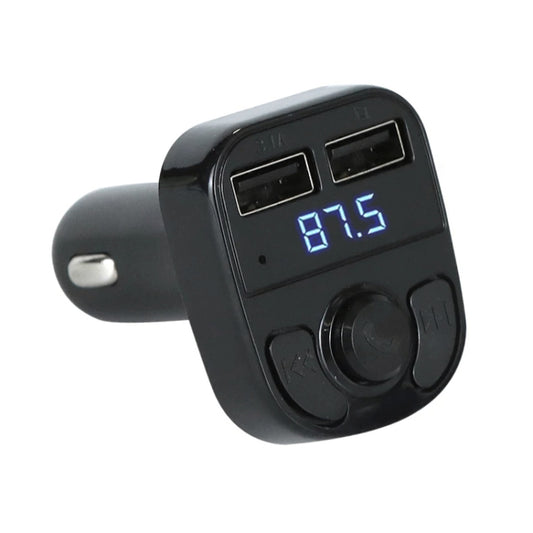 X8 Car MP3 Wireless Stereo Music Player Full Frequent FM Transmitter Wireless Car Charger Adapter with Dual USB Ports Digital Display Support U Disk and TF Card Wireless Headset for Mobile Phone - Bluetooth Car Kits by buy2fix | Online Shopping UK | buy2fix