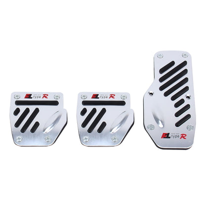 CS-321 3 in 1 Non-Slip Manual Car Truck Pedals Foot Brake Pad Cover Set (Black) by buy2fix