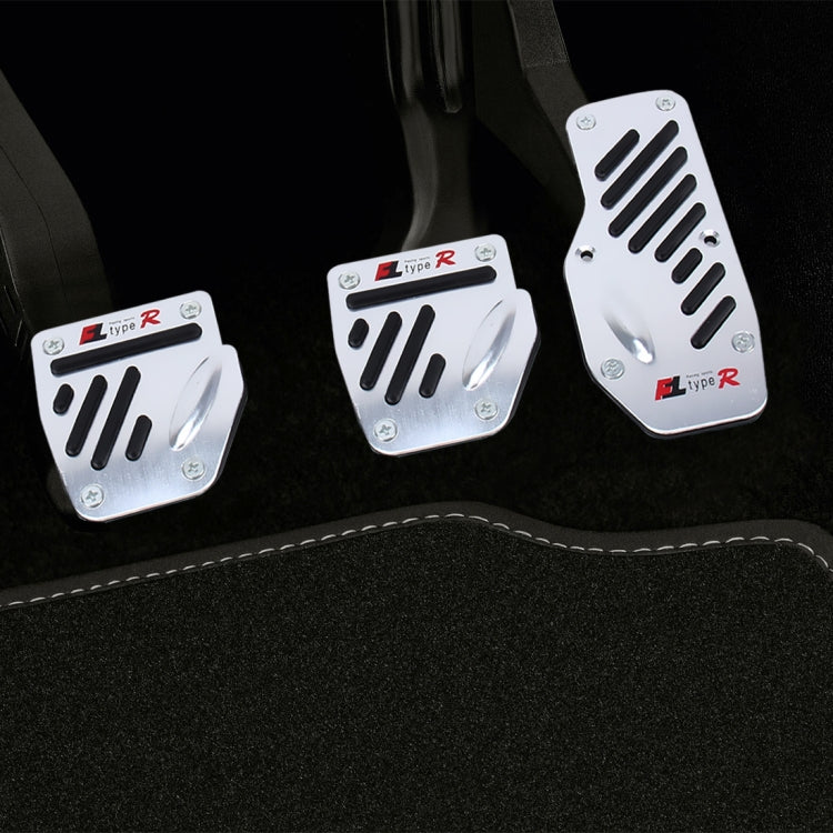 CS-321 3 in 1 Non-Slip Manual Car Truck Pedals Foot Brake Pad Cover Set (Black) by buy2fix