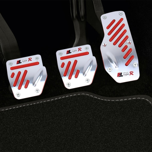 CS-321 3 in 1 Non-Slip Manual Car Truck Pedals Foot Brake Pad Cover Set (Red) - Foot Pedal by buy2fix | Online Shopping UK | buy2fix
