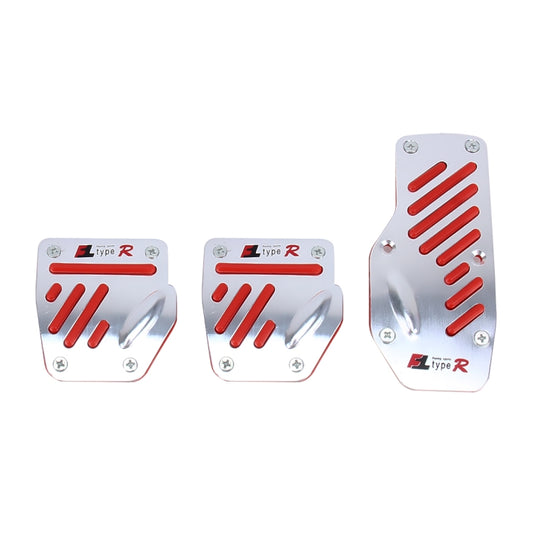 CS-321 3 in 1 Non-Slip Manual Car Truck Pedals Foot Brake Pad Cover Set (Red) - Foot Pedal by buy2fix | Online Shopping UK | buy2fix