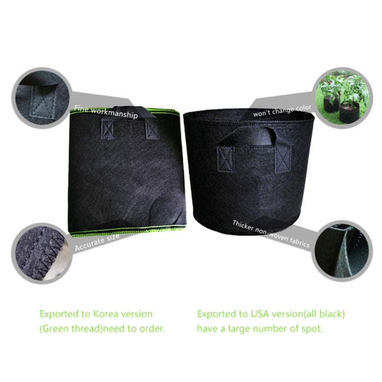 5 Gallon Planting Grow Bag Thickened Non-woven Aeration Fabric Pot Container with Handle - Flower Pots & Planters by buy2fix | Online Shopping UK | buy2fix