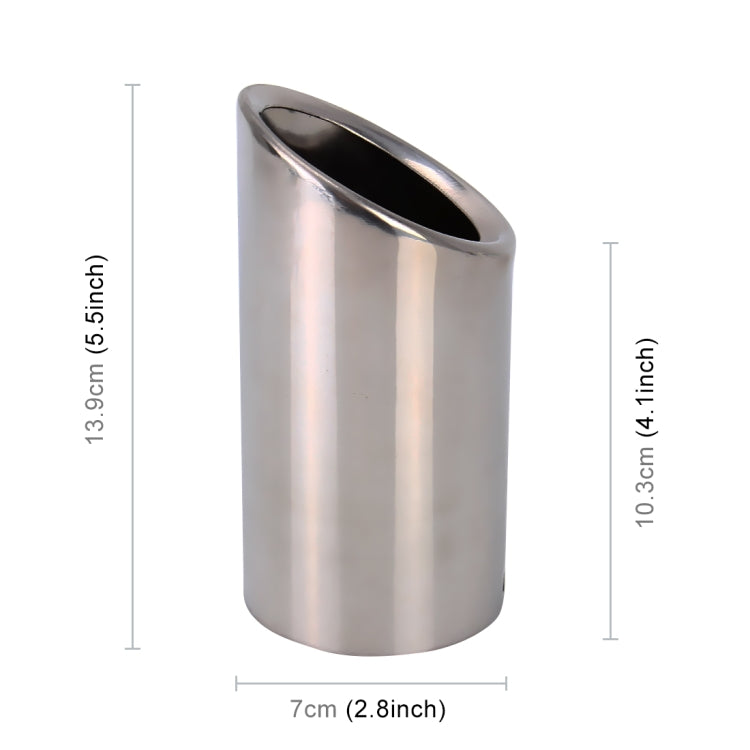 Car Styling Stainless Steel Exhaust Tail Muffler Tip Pipe for VW Volkswagen 1.6T Swept Volume(Silver) - Exhaust Pipes by buy2fix | Online Shopping UK | buy2fix