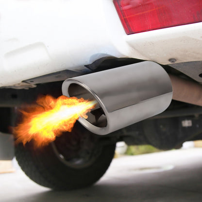 Car Styling Stainless Steel Exhaust Tail Muffler Tip Pipe for VW Volkswagen 1.6T Swept Volume(Silver) - Exhaust Pipes by buy2fix | Online Shopping UK | buy2fix
